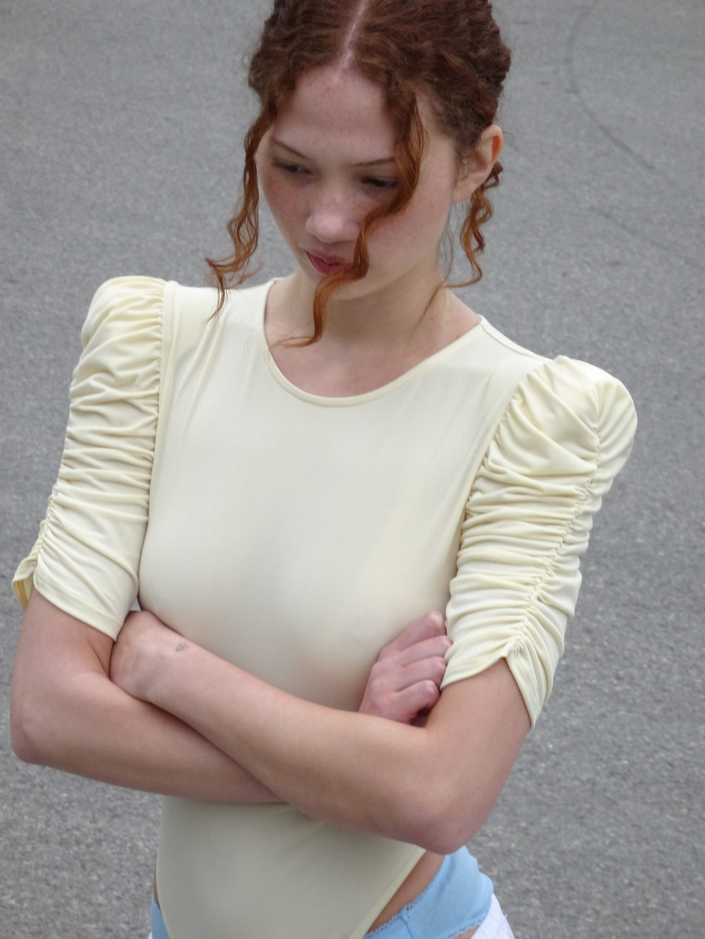 DRIVE BODYSUIT - BANANA MILK